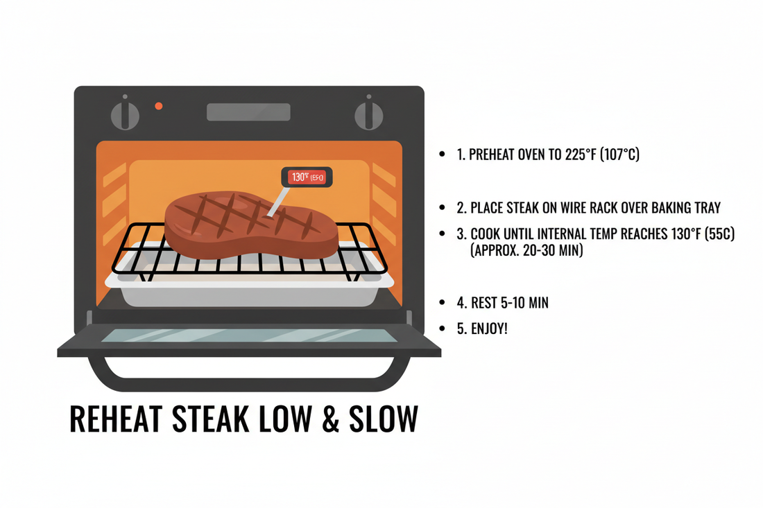 How to Reheat Steak in Oven