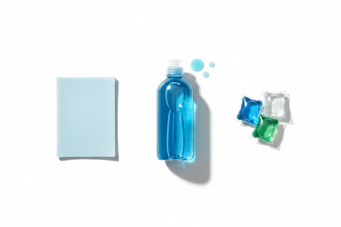 Laundry Detergent Sheets vs Liquid vs Pods
