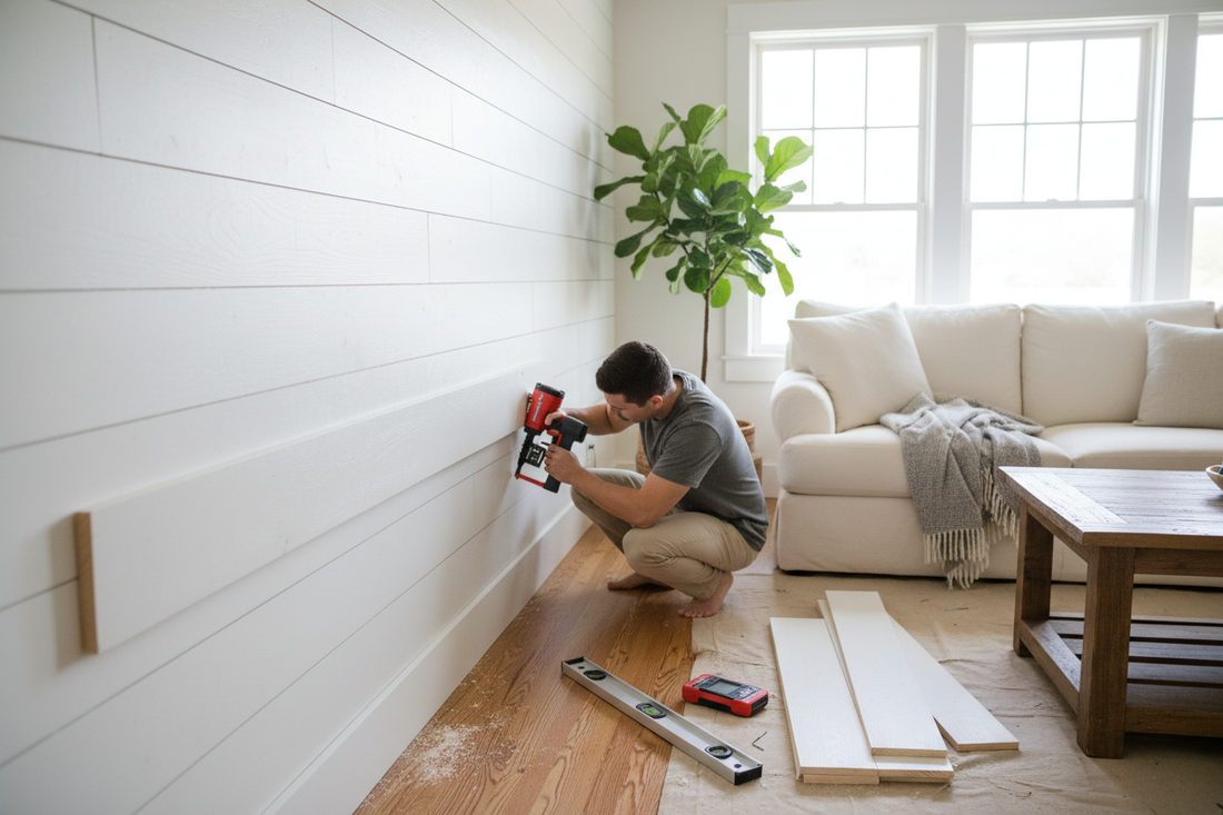 How to Install Shiplap Wall