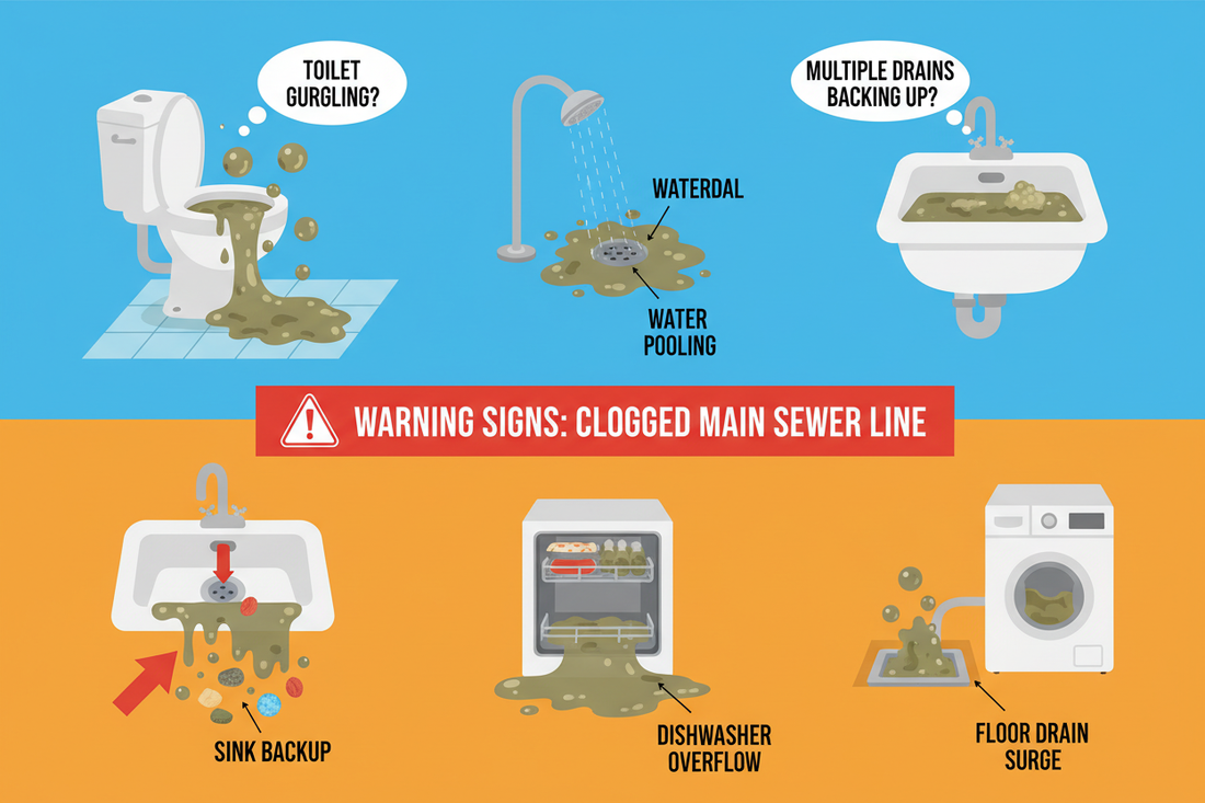 Signs Main Sewer Line Is Clogged