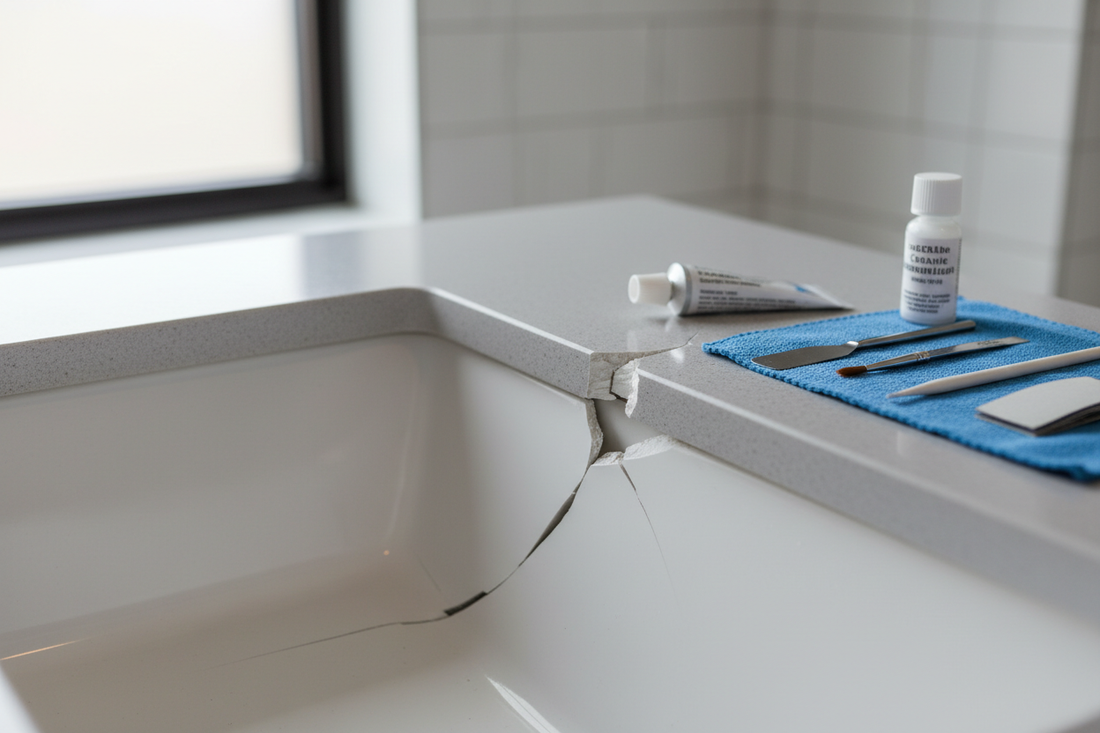 How to Fix a Crack in a Sink: Repair Guide for Porcelain, Ceramic, and Composite Sinks