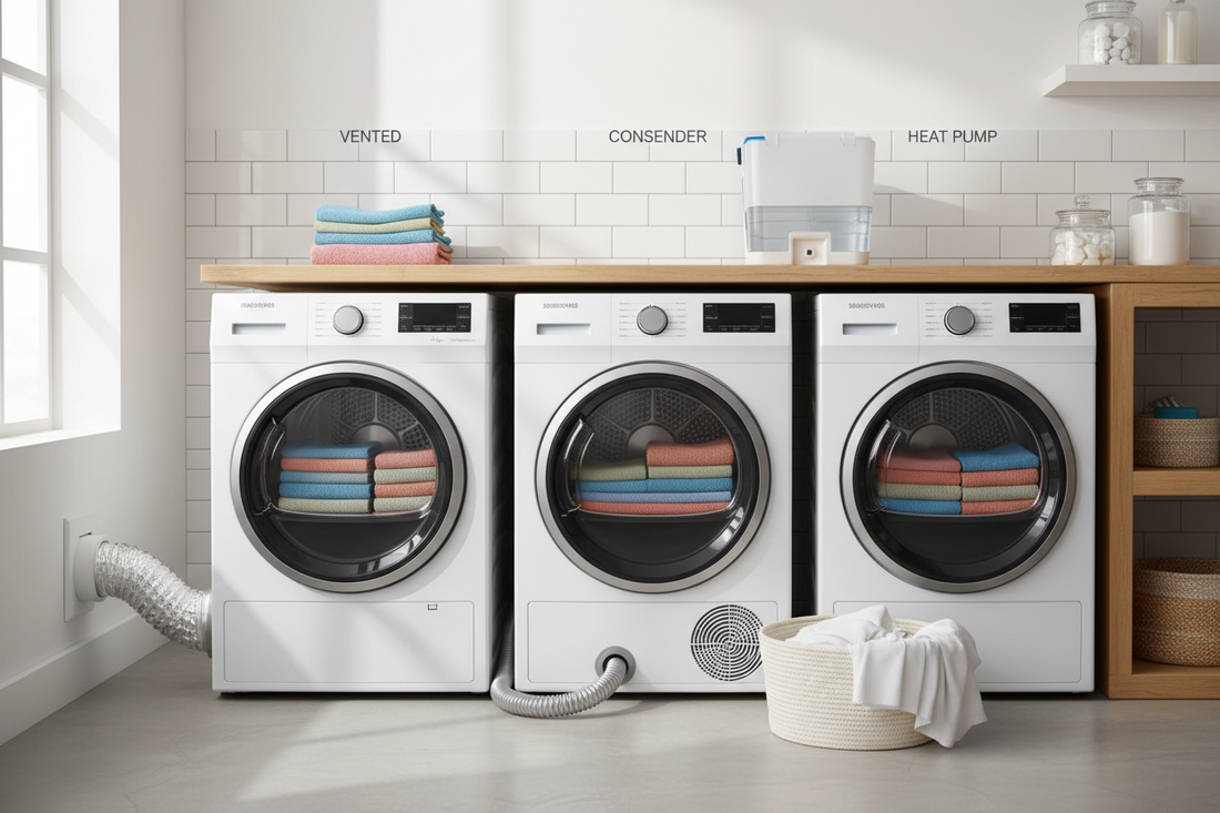 Vented vs Condenser vs Heat Pump Dryer — Which Should You Choose?
