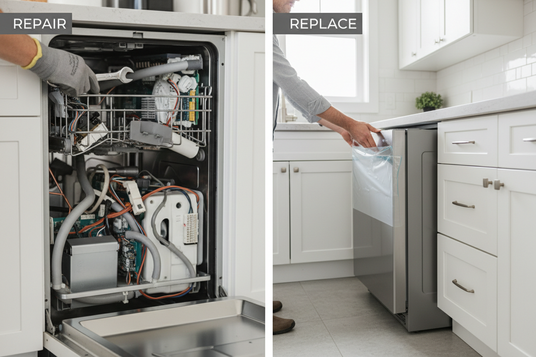When to Repair vs Replace Dishwasher