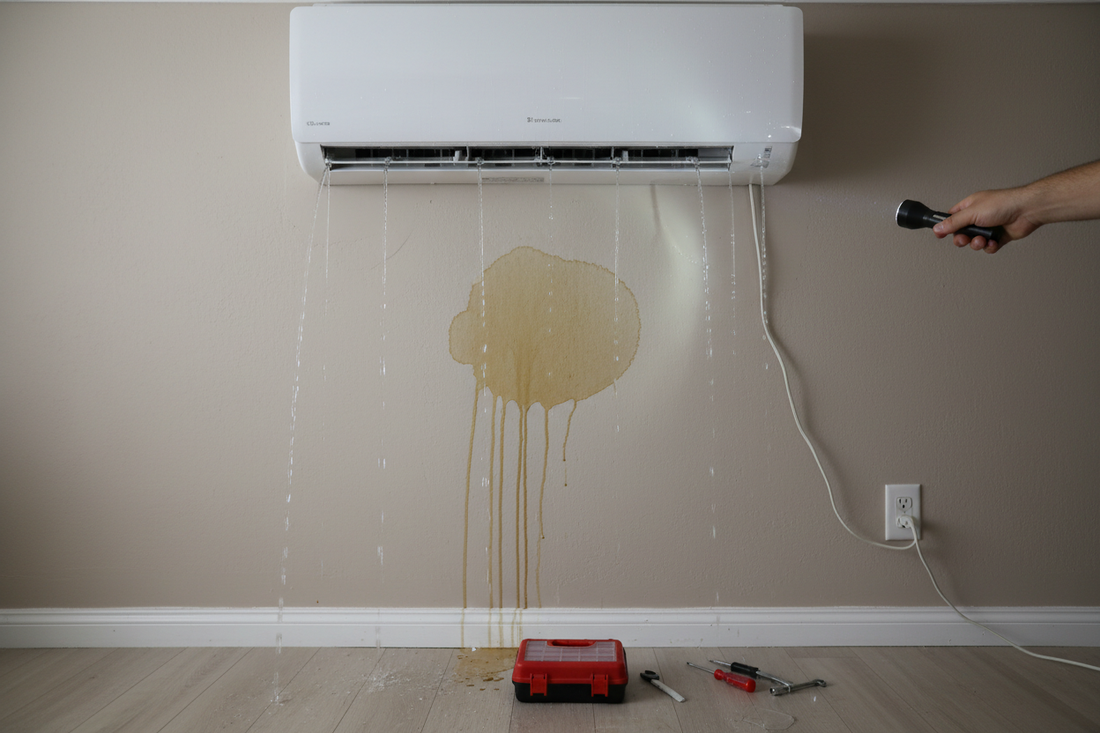 Why Is Air Conditioner Leaking Water? (7 Causes & Fixes)