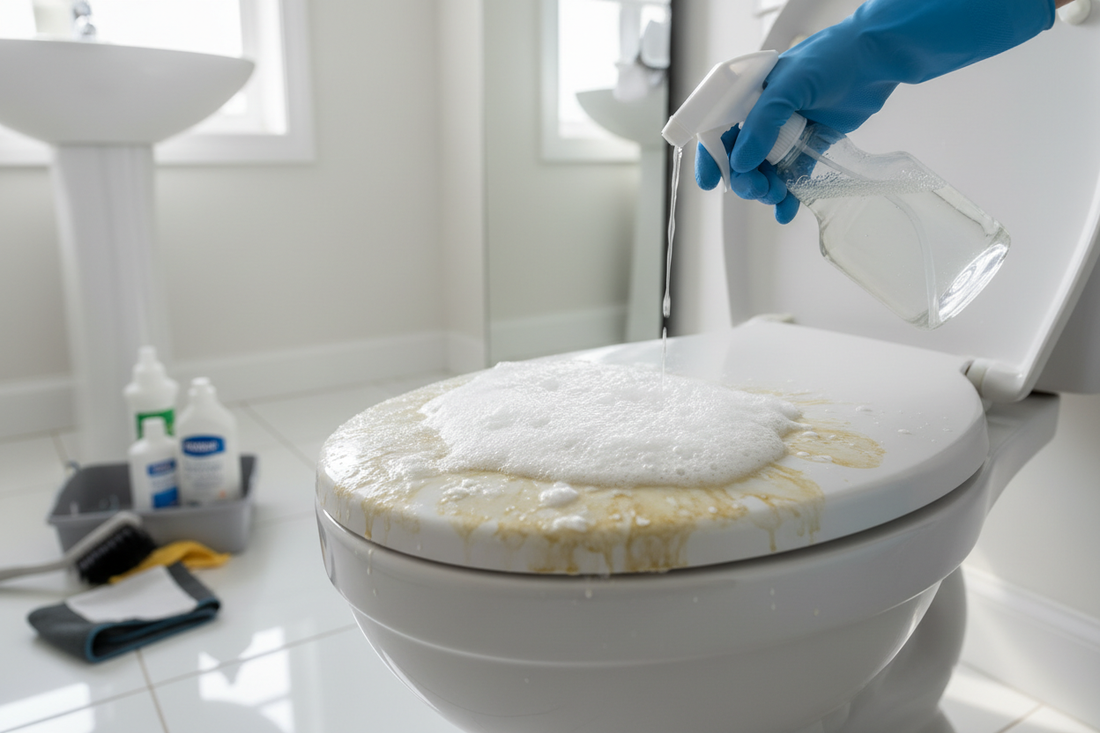How to Remove Yellow Stains from Toilet Seat
