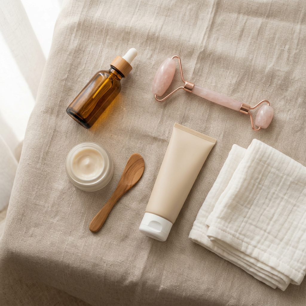 Skincare and Barrier Health Essentials Flat Lay