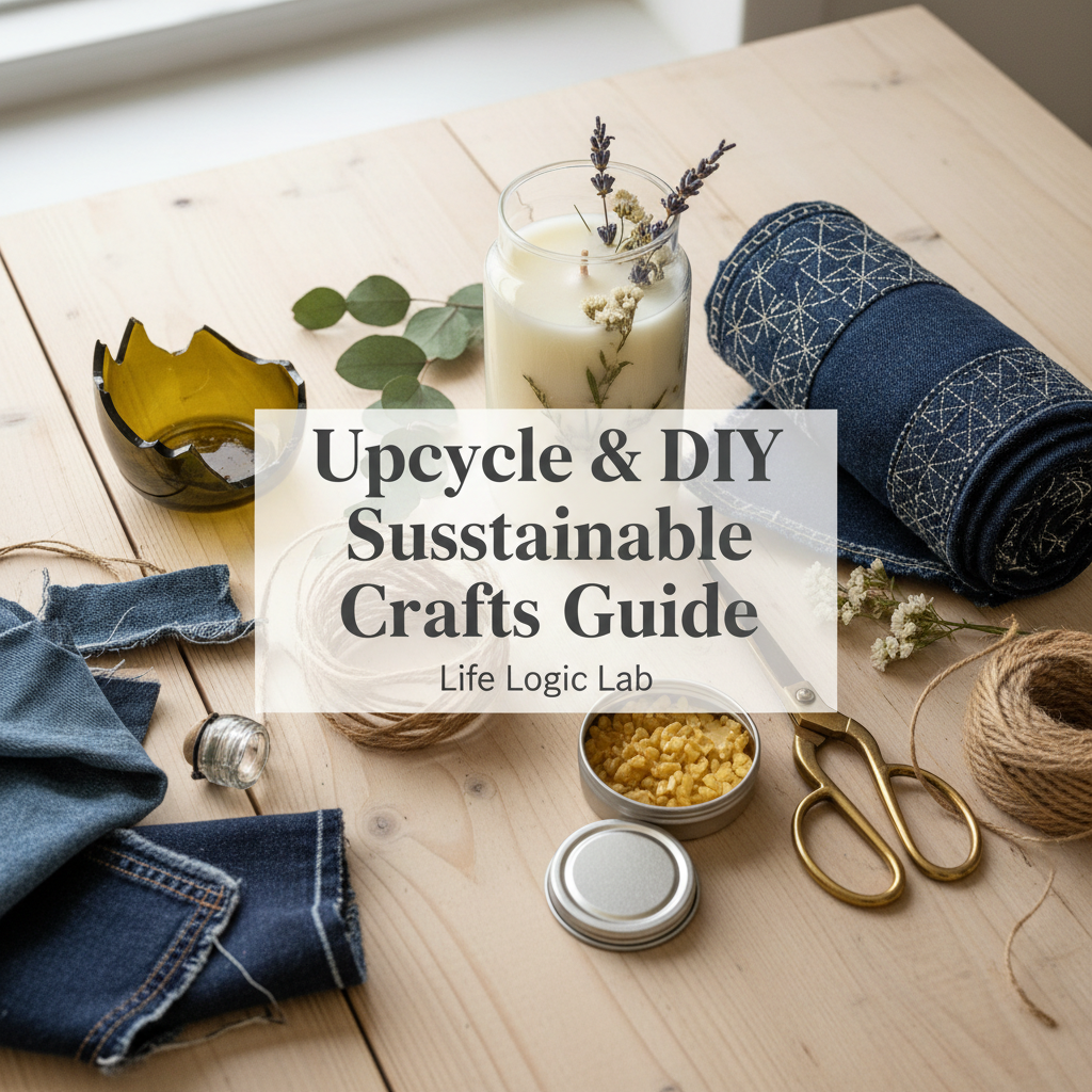 Upcycle & DIY Sustainable Crafts Guide Cover