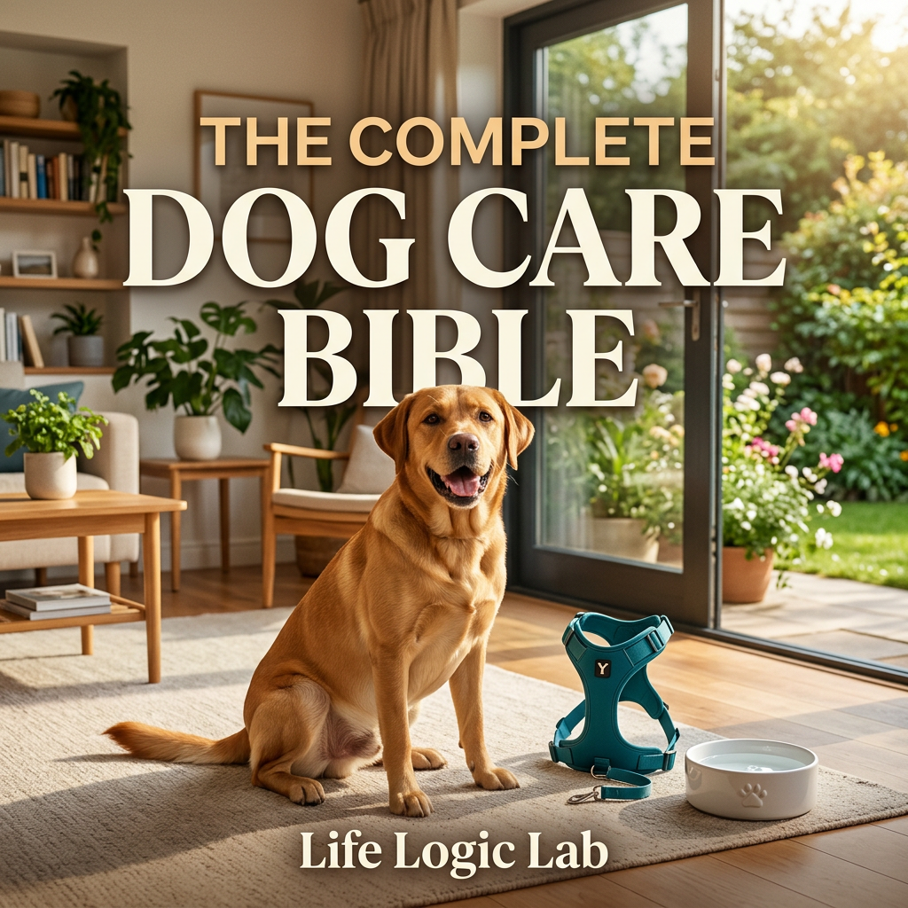The Complete Dog Care Bible Step-by-Step Illustrated Guide Cover by Life Logic Lab