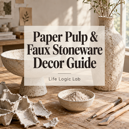 Paper Pulp & Faux Stoneware Decor Guide | Step-by-Step Illustrated Guide