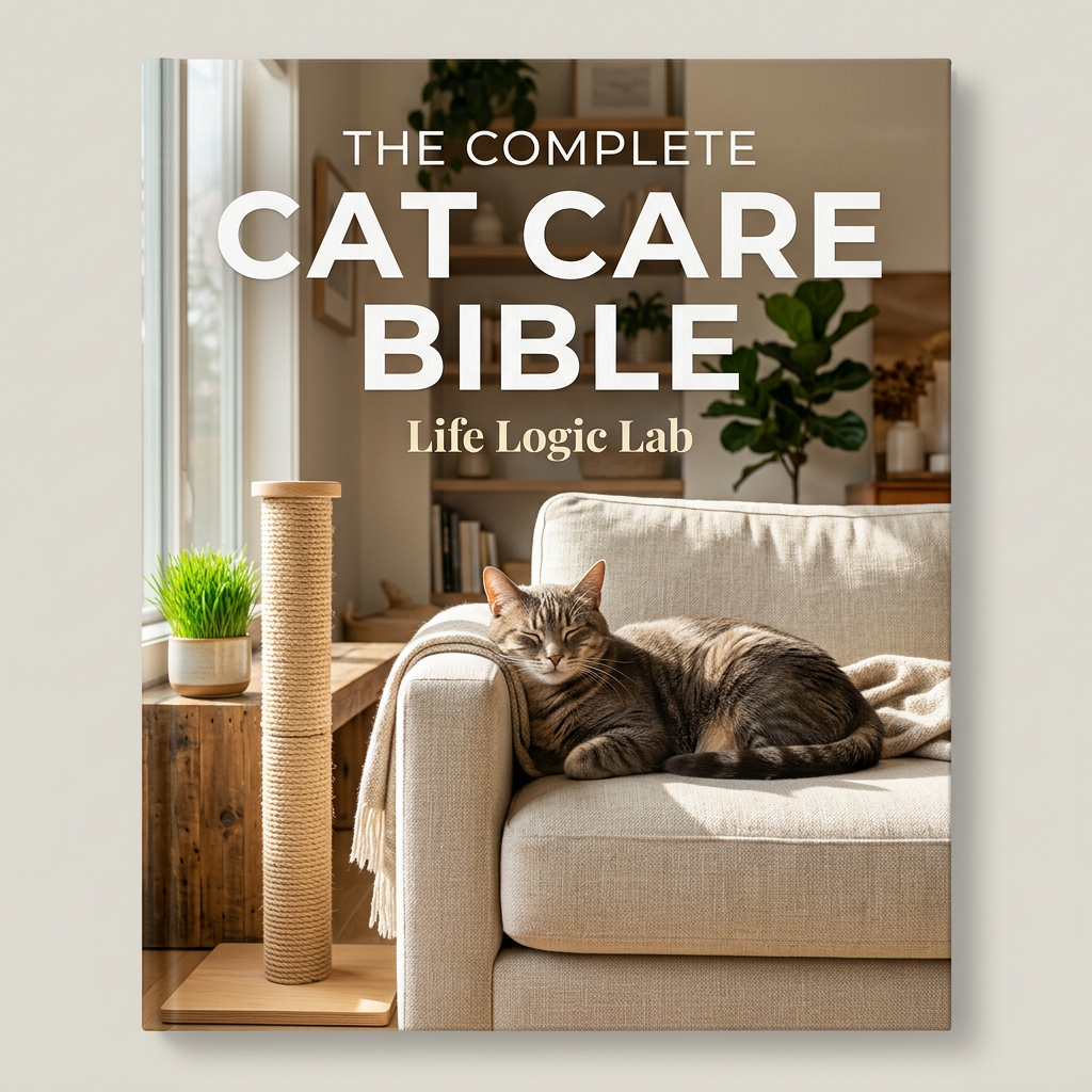 The Complete Cat Care Bible Step-by-Step Illustrated Guide Cover by Life Logic Lab