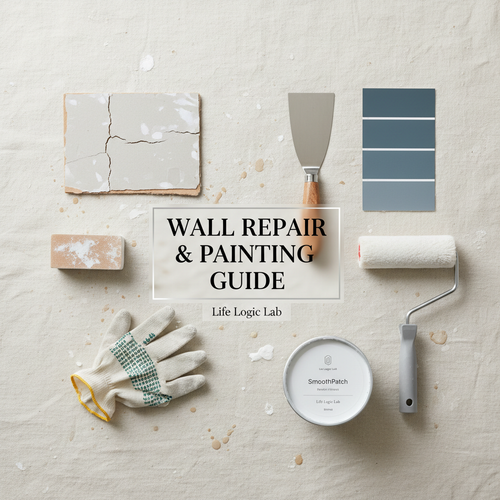 Wall Repair & Painting Guide | Step-by-Step Illustrated Guide