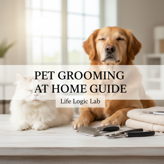 Pet Grooming At Home Guide Cover with Pets