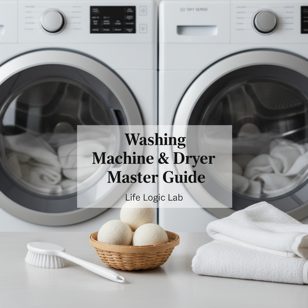 Washing Machine & Dryer Cover with Appliances